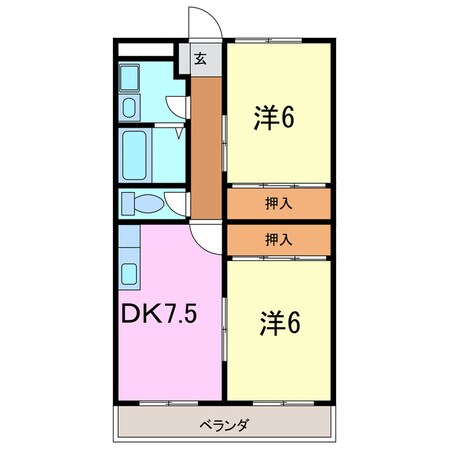 サウスウィンドの物件間取画像